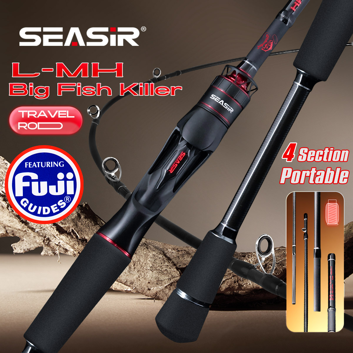 Kastking Reel Zephyr - Seasir Salminus XF M/MH Wędka Spinningowa