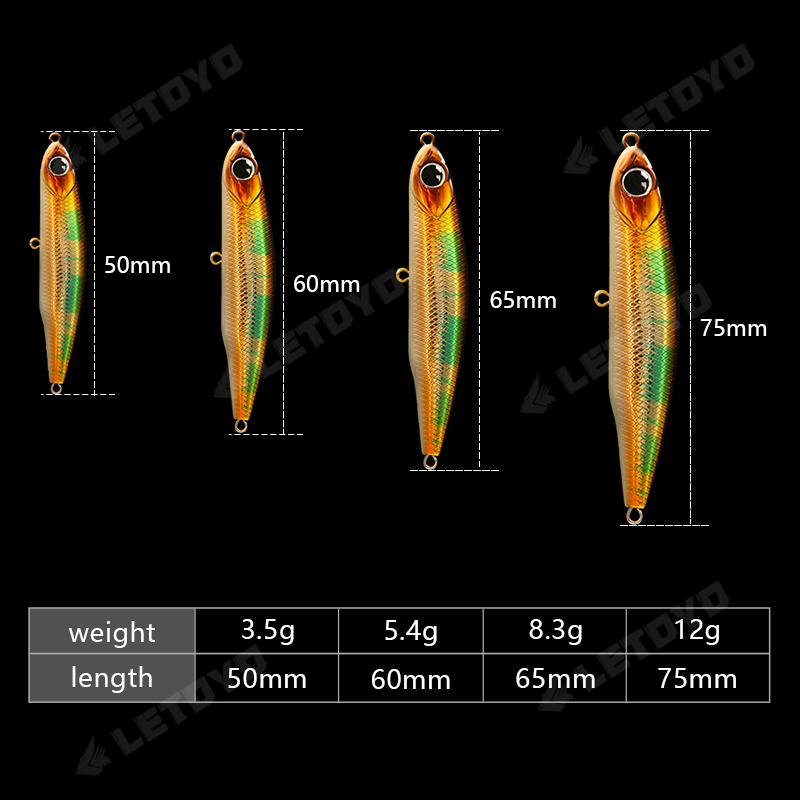 LETOYO Sinking Pencil 17g 12g- – Fishing Lure Topwater recenzja i cena